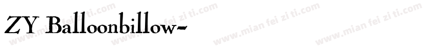 ZY Balloonbillow字体转换